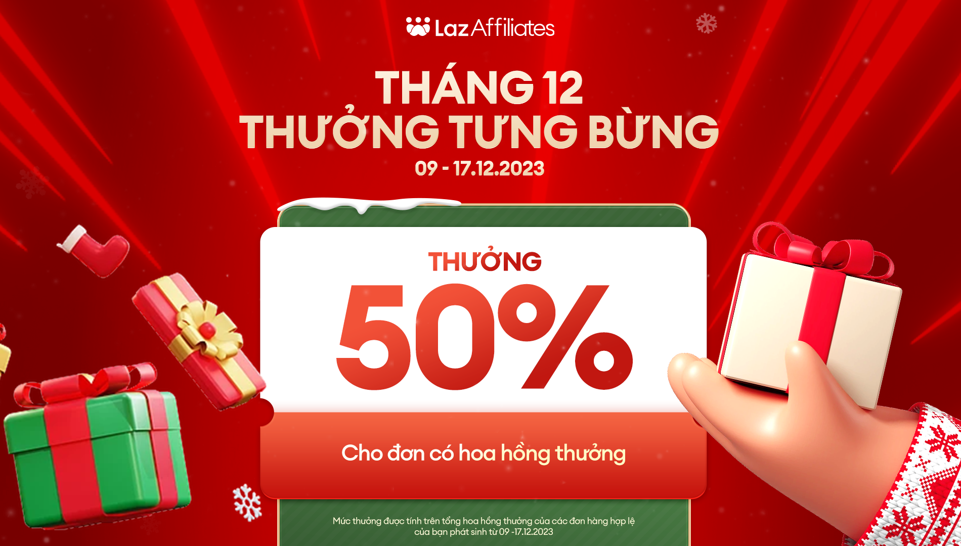 Tháng 12 Lazada Affiliates thưởng tưng bừng !!!