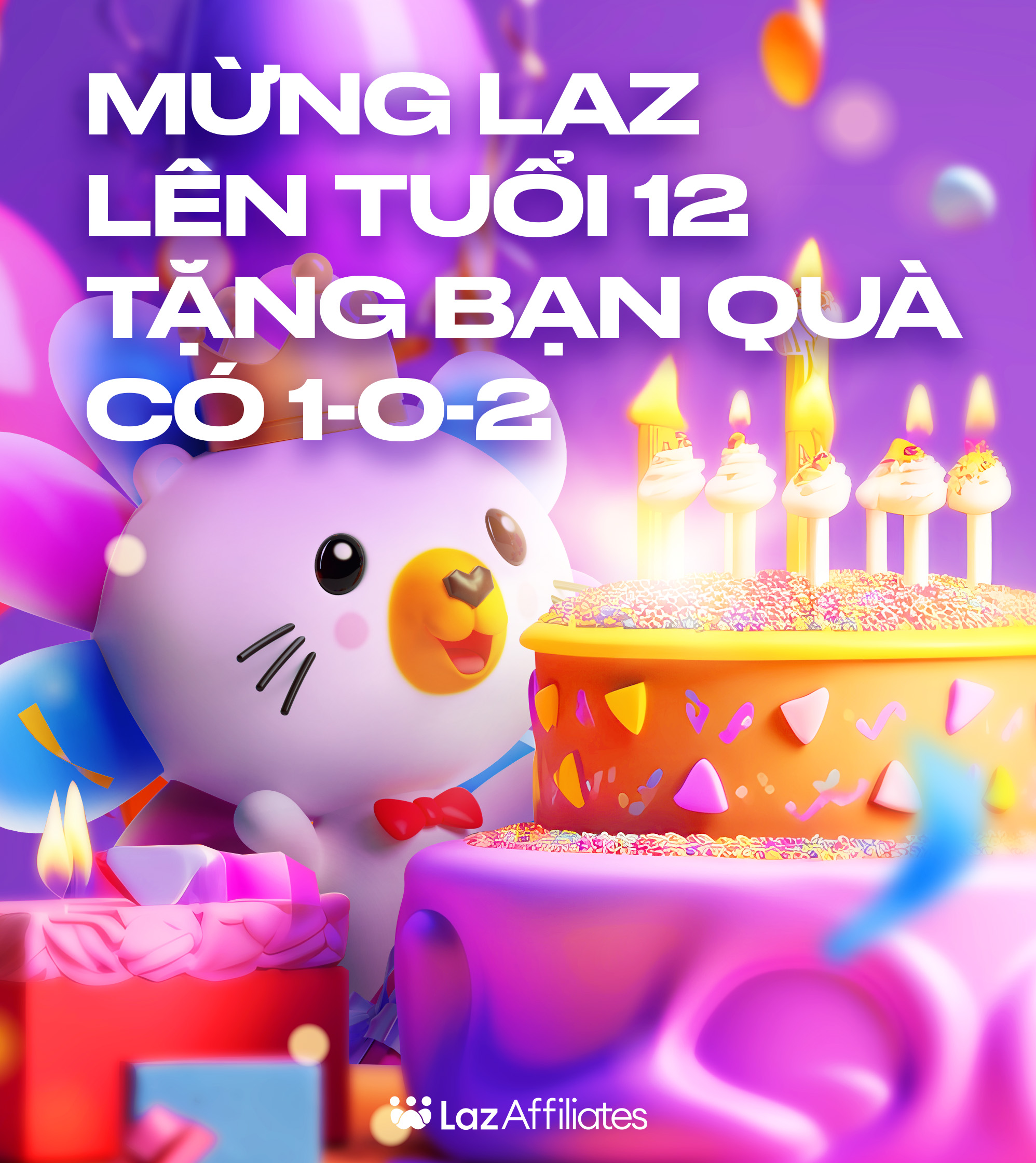 Tham gia Minigame Mừng Lazada lên tuổi 12 – Nhận quà siêu dễ