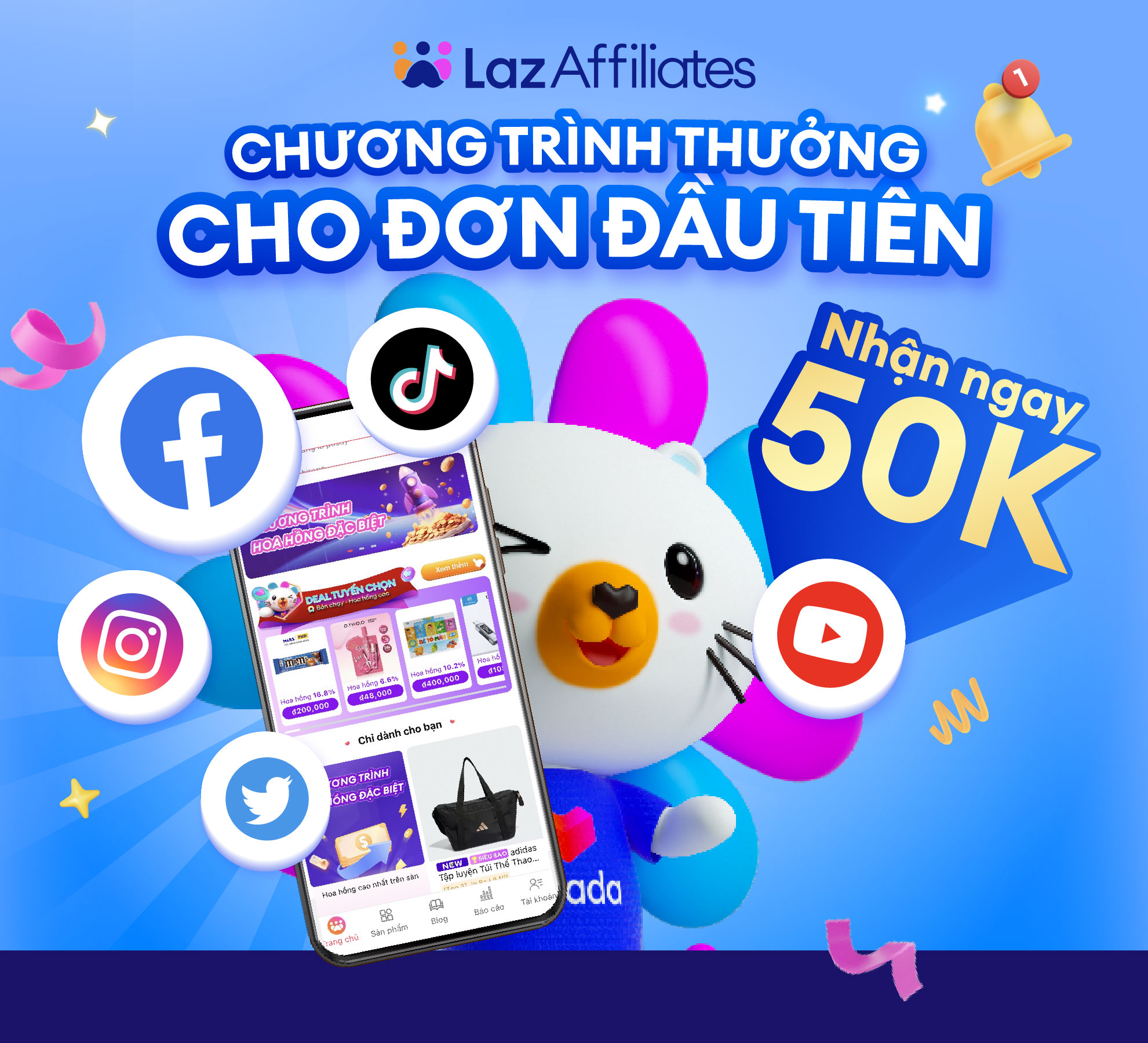 Thưởng Bạn Mới 50,000 VNĐ Khi Tham Gia Thử Thách Tân Binh Trong APP