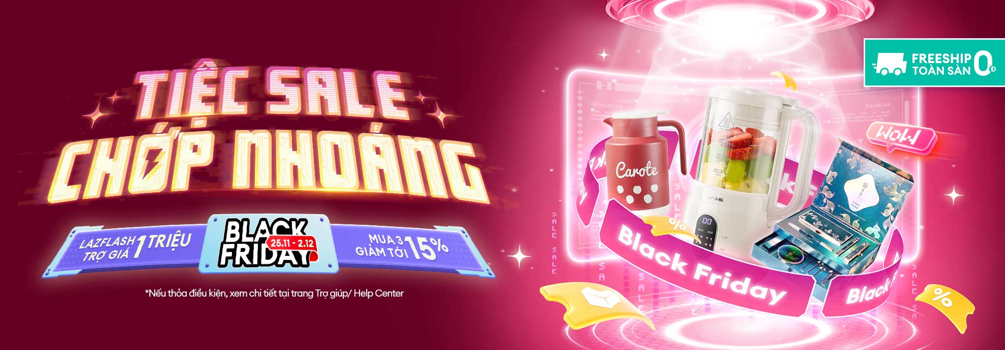 Tưng Bừng Tiệc Sale Cuối Tháng Black Friday Cùng Lazada 3 Tưng Bừng Tiệc Sale Cuối Tháng Black Friday Cùng Lazada